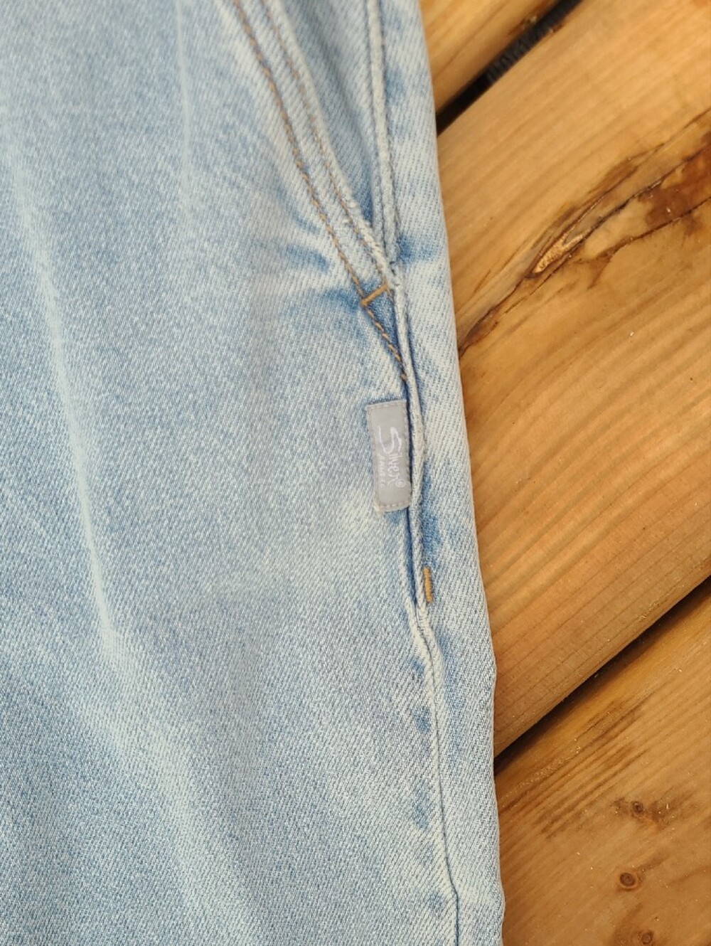 NWT Silver Jeans Co Pleated Denim Trouser High Rise light Blue Wide Leg Size 29 - Picture 12 of 14